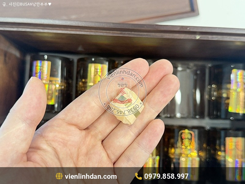 hộp viên thiên sâm linh đan kgc jung kwan jang bọc vàng 